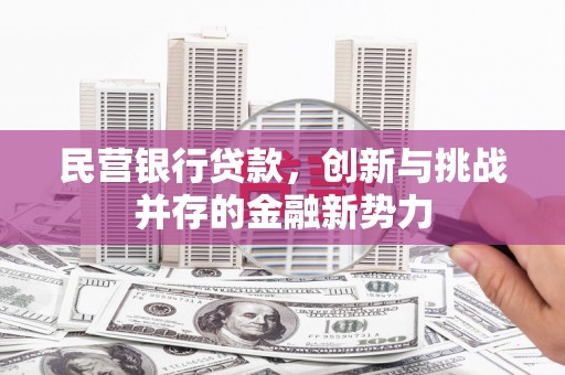 前锋民营银行贷款，创新与挑战并存的金融新势力