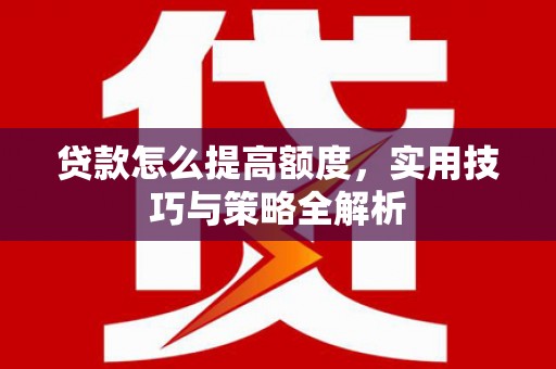 定海贷款怎么提高额度，实用技巧与策略全解析