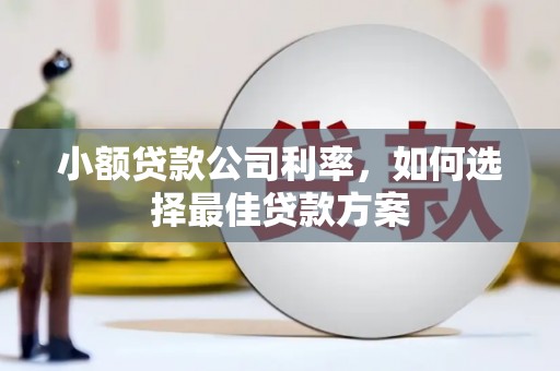 江华小额贷款公司利率，如何选择最佳贷款方案