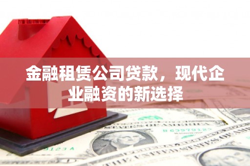 台东金融租赁公司贷款，现代企业融资的新选择