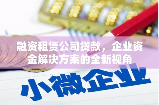 靖州融资租赁公司贷款，企业资金解决方案的全新视角