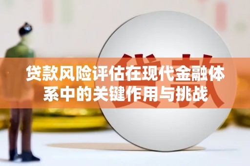 铜仁贷款风险评估在现代金融体系中的关键作用与挑战
