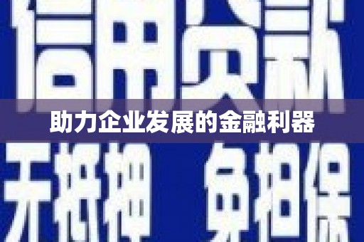 澄江助力企业发展的金融利器