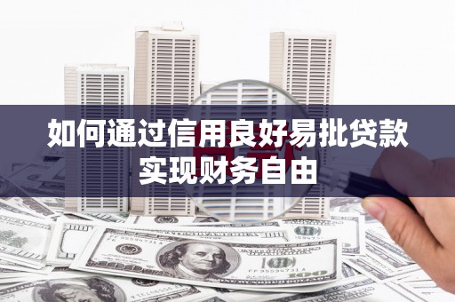 赫山如何通过信用良好易批贷款实现财务自由