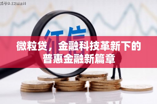 雄安新区微粒贷，金融科技革新下的普惠金融新篇章