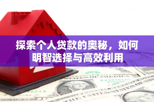 伽师探索个人贷款的奥秘，如何明智选择与高效利用