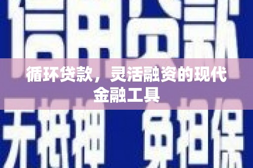 水上循环贷款，灵活融资的现代金融工具