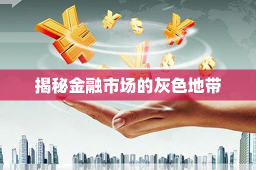 曾都揭秘金融市场的灰色地带