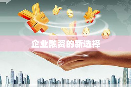 宜良企业融资的新选择