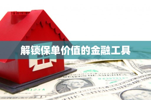 马尔康解锁保单价值的金融工具