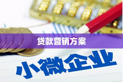 四湖贷款营销方案