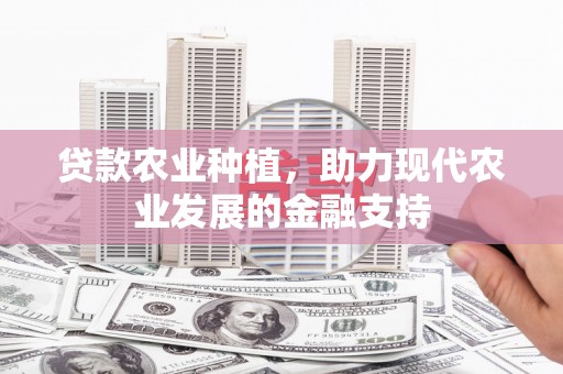 城固贷款农业种植，助力现代农业发展的金融支持